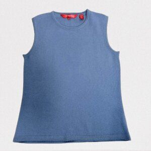 Fifth Avenue NWOT 100% Cashmere Basic Tank Top Size M Smoky Blue